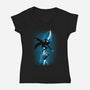 The Doctor's Return-Womens-V-Neck-Tee-Art_Of_One