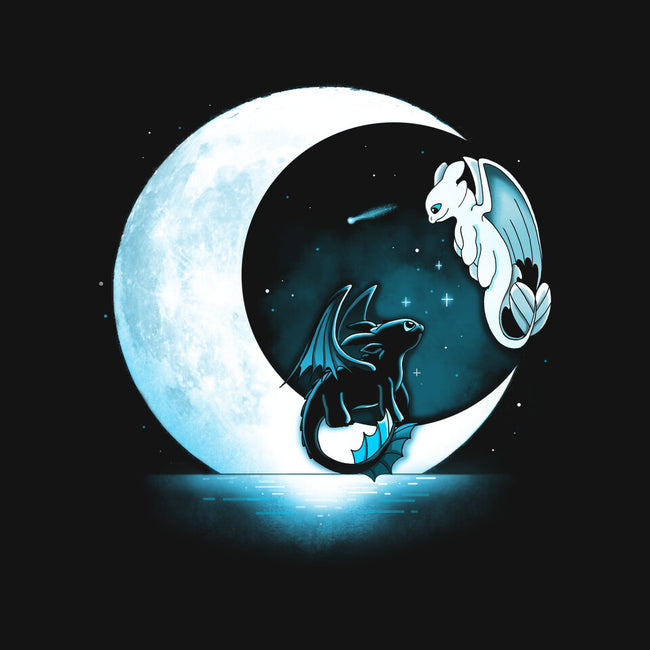 Dragons Moon-Womens-Off Shoulder-Sweatshirt-Vallina84