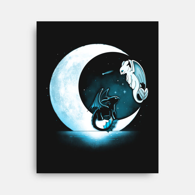 Dragons Moon-None-Stretched-Canvas-Vallina84