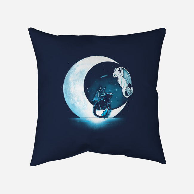 Dragons Moon-None-Removable Cover-Throw Pillow-Vallina84
