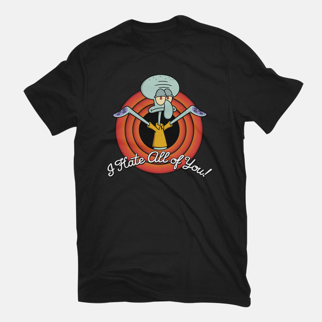 I Hate All Of You Folks-Womens-Fitted-Tee-Barbadifuoco