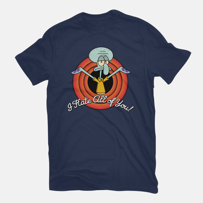 I Hate All Of You Folks-Womens-Fitted-Tee-Barbadifuoco