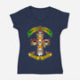 Appetite For Bananas-Womens-V-Neck-Tee-demonigote