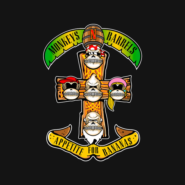 Appetite For Bananas-Womens-Fitted-Tee-demonigote