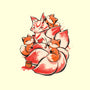 The Kitsune Tattoo-None-Removable Cover w Insert-Throw Pillow-ricolaa