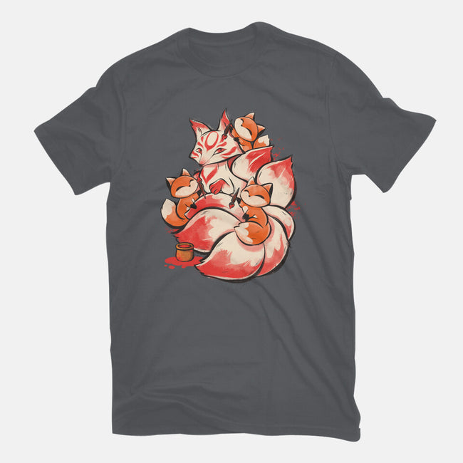 The Kitsune Tattoo-Unisex-Basic-Tee-ricolaa
