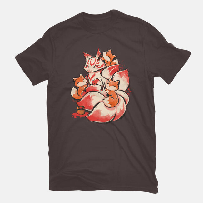 The Kitsune Tattoo-Womens-Basic-Tee-ricolaa