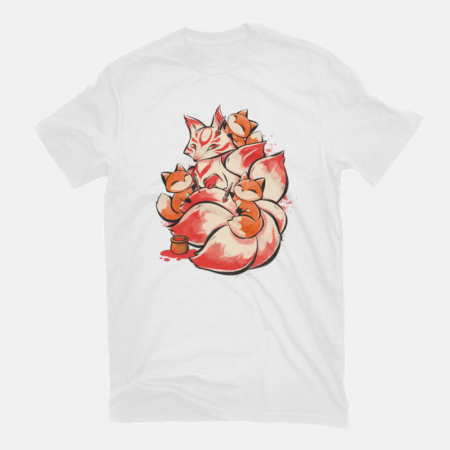 The Kitsune Tattoo-Womens-Basic-Tee-ricolaa