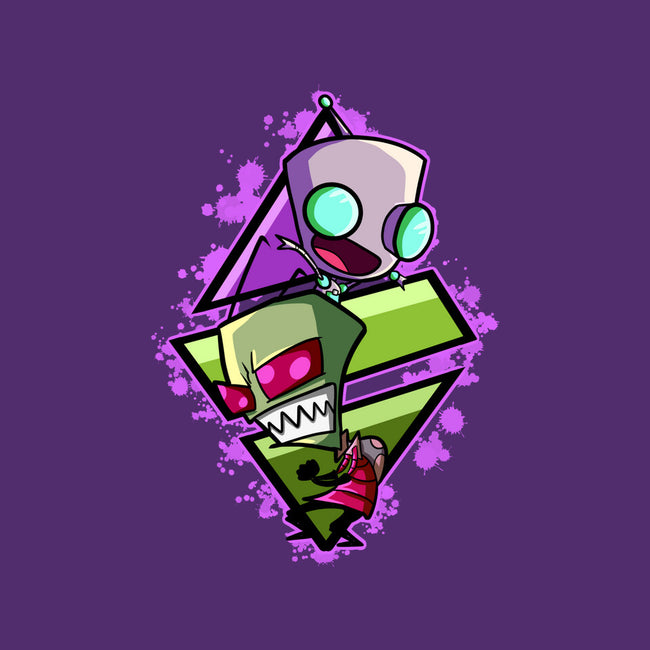 Invader And Robot-None-Adjustable Tote-Bag-nickzzarto