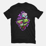 Invader And Robot-Womens-Fitted-Tee-nickzzarto