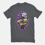 Invader And Robot-Womens-Basic-Tee-nickzzarto