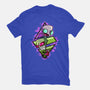 Invader And Robot-Womens-Basic-Tee-nickzzarto