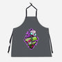 Invader And Robot-Unisex-Kitchen-Apron-nickzzarto