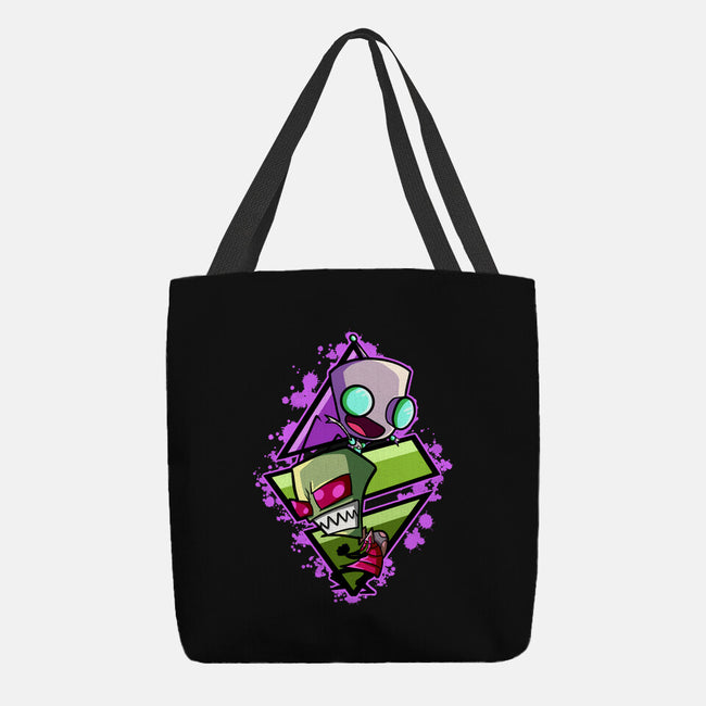 Invader And Robot-None-Basic Tote-Bag-nickzzarto