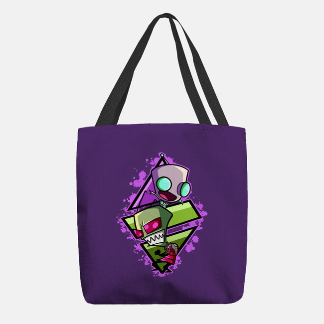 Invader And Robot-None-Basic Tote-Bag-nickzzarto