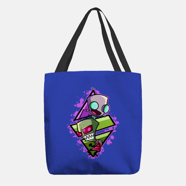 Invader And Robot-None-Basic Tote-Bag-nickzzarto