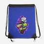 Invader And Robot-None-Drawstring-Bag-nickzzarto