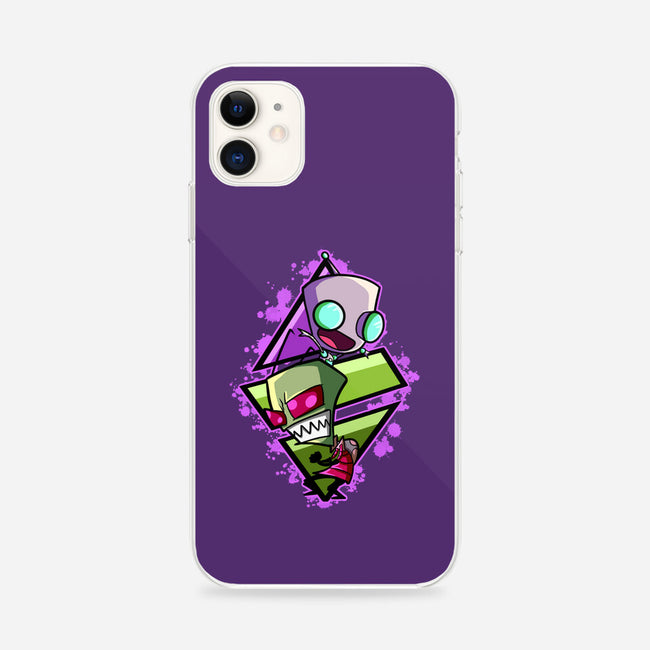 Invader And Robot-iPhone-Snap-Phone Case-nickzzarto