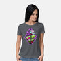 Invader And Robot-Womens-Basic-Tee-nickzzarto