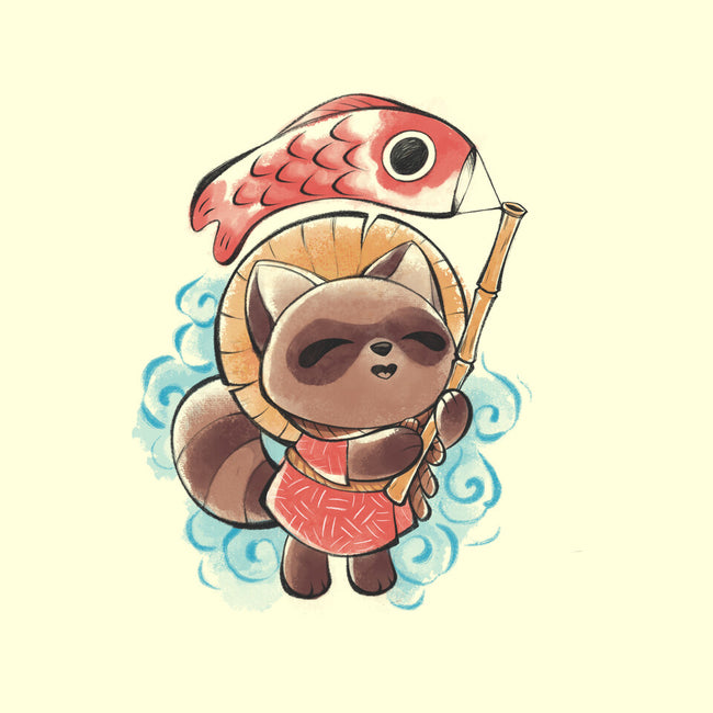 Koinobori Tanuki-None-Glossy-Sticker-ricolaa