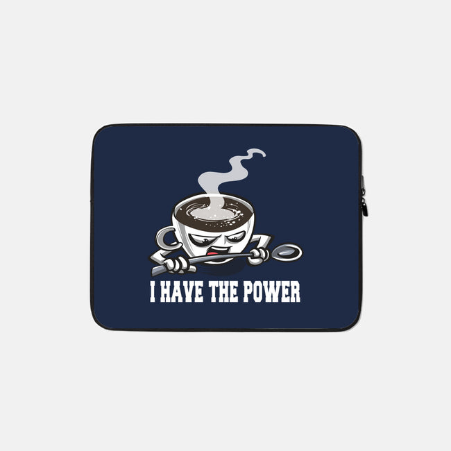 Coffee Has The Power-None-Zippered-Laptop Sleeve-zascanauta