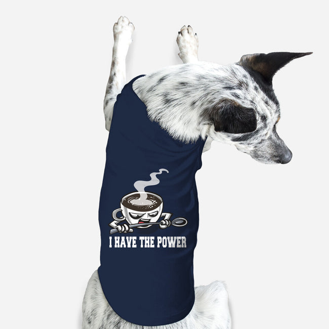Coffee Has The Power-Dog-Basic-Pet Tank-zascanauta