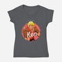 He's Ken Too-Womens-V-Neck-Tee-Diegobadutees