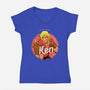 He's Ken Too-Womens-V-Neck-Tee-Diegobadutees
