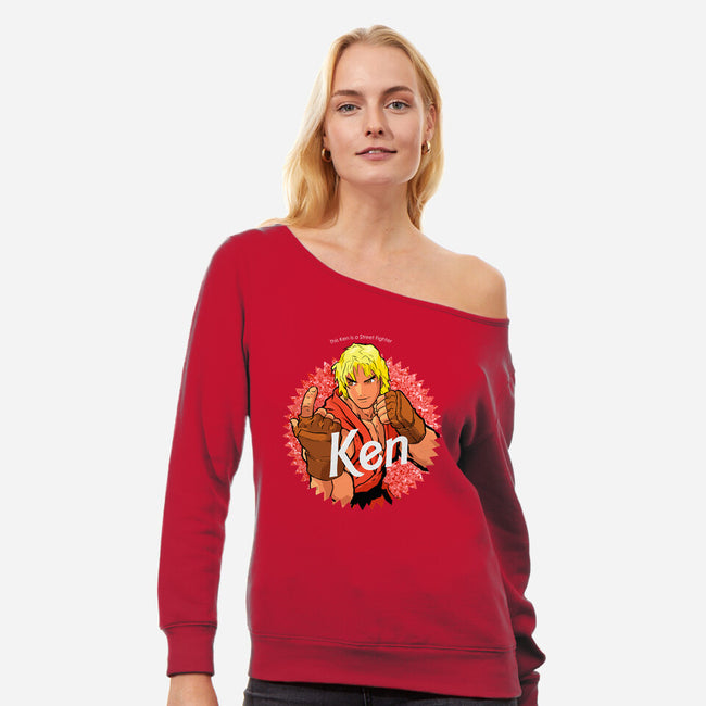 He's Ken Too-Womens-Off Shoulder-Sweatshirt-Diegobadutees