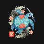 Japanese Sea Turtle-None-Removable Cover w Insert-Throw Pillow-NemiMakeit