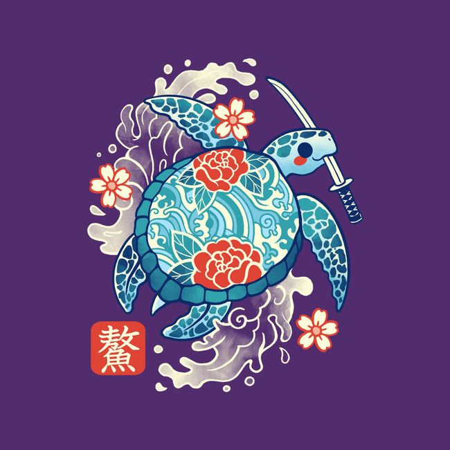Japanese Sea Turtle-Womens-Fitted-Tee-NemiMakeit