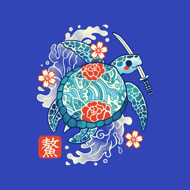 Japanese Sea Turtle-None-Removable Cover w Insert-Throw Pillow-NemiMakeit