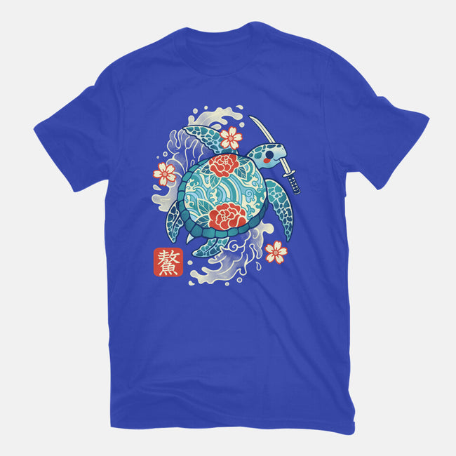 Japanese Sea Turtle-Womens-Basic-Tee-NemiMakeit