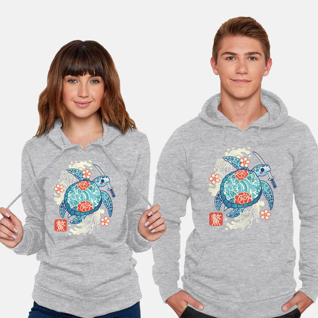 Japanese Sea Turtle-Unisex-Pullover-Sweatshirt-NemiMakeit