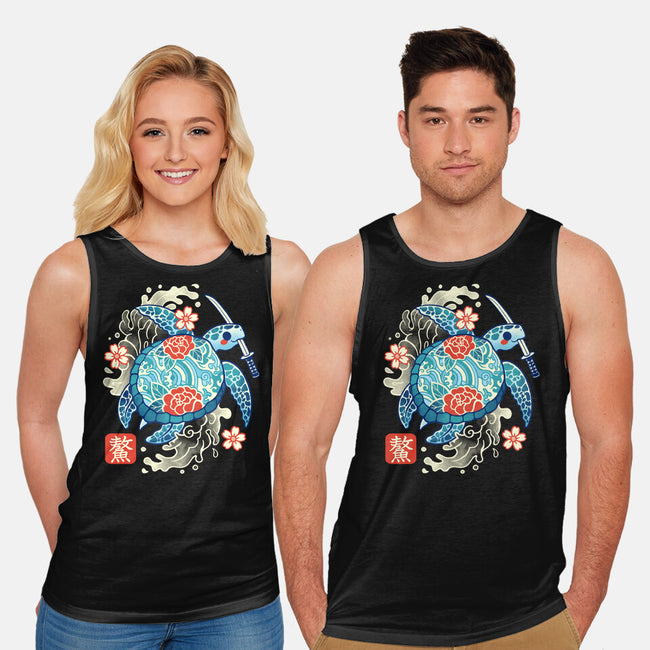 Japanese Sea Turtle-Unisex-Basic-Tank-NemiMakeit