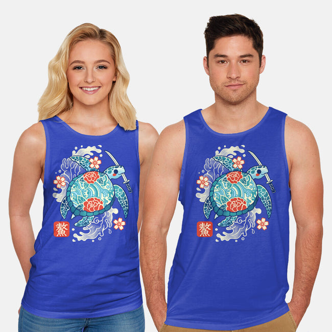 Japanese Sea Turtle-Unisex-Basic-Tank-NemiMakeit