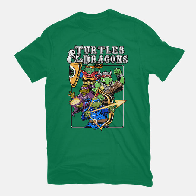 Turtles And Dragons-Unisex-Basic-Tee-Andriu