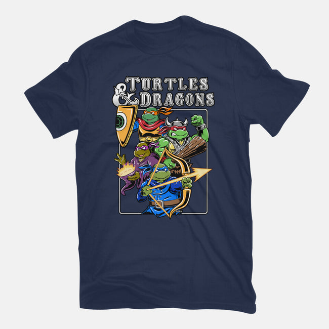 Turtles And Dragons-Womens-Fitted-Tee-Andriu