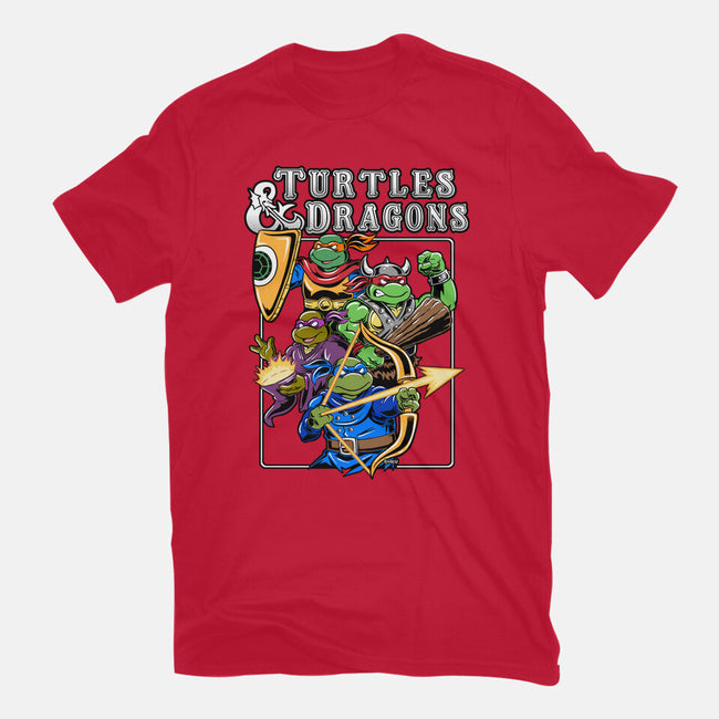 Turtles And Dragons-Mens-Heavyweight-Tee-Andriu