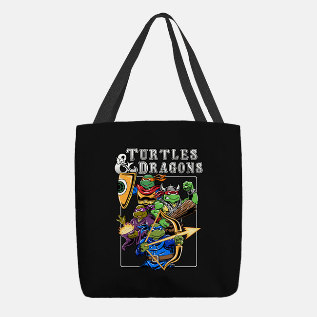 Turtles And Dragons-None-Basic Tote-Bag-Andriu