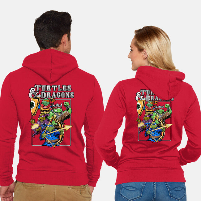 Turtles And Dragons-Unisex-Zip-Up-Sweatshirt-Andriu