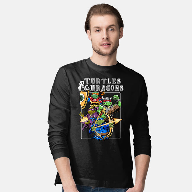 Turtles And Dragons-Mens-Long Sleeved-Tee-Andriu