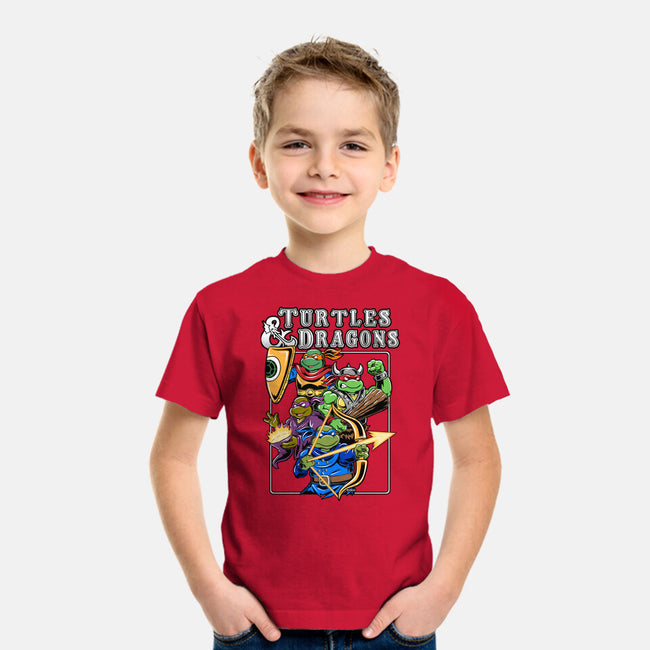 Turtles And Dragons-Youth-Basic-Tee-Andriu