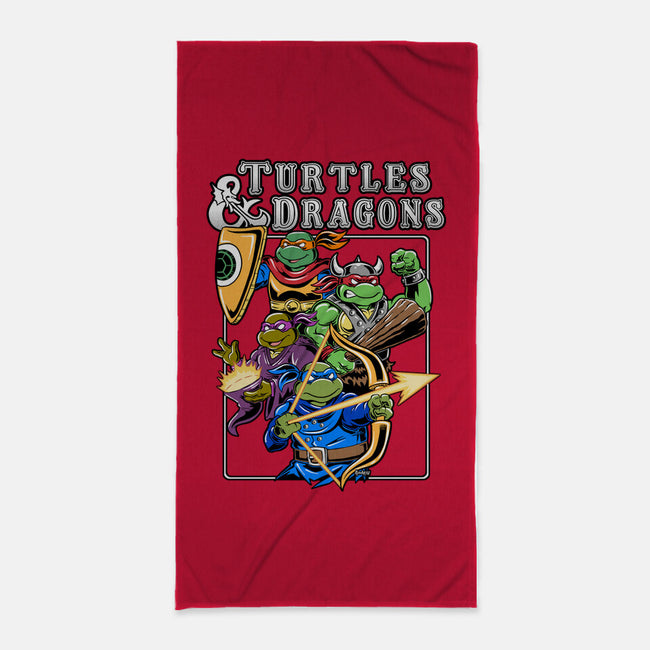 Turtles And Dragons-None-Beach-Towel-Andriu