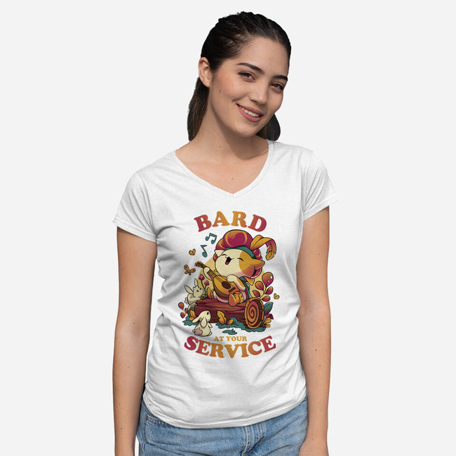 Bard's Call-Womens-V-Neck-Tee-Snouleaf