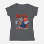 Gundam Aerial-Womens-V-Neck-Tee-hirolabs