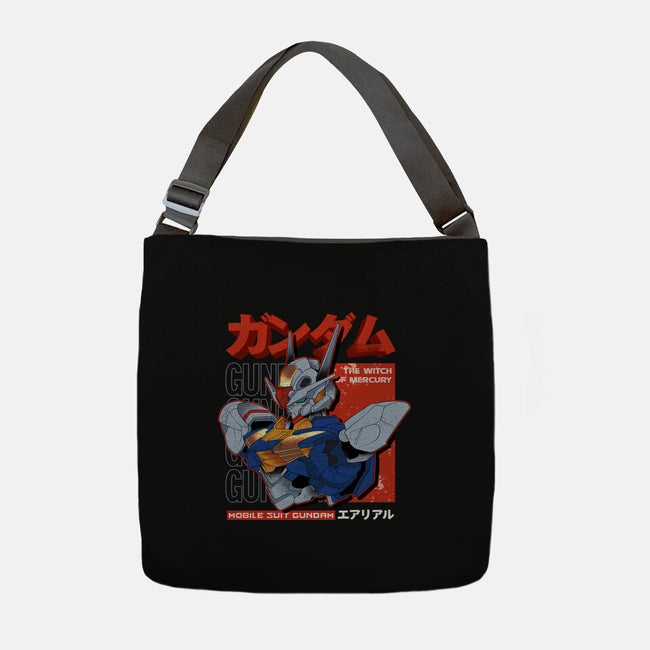 Gundam Aerial-None-Adjustable Tote-Bag-hirolabs