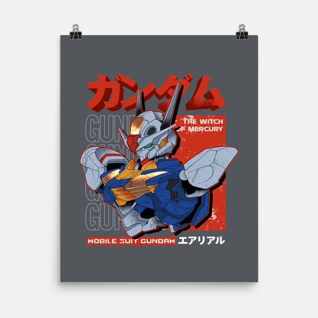 Gundam Aerial-None-Matte-Poster-hirolabs