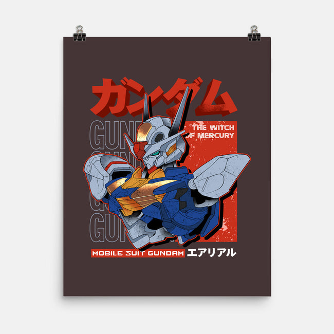 Gundam Aerial-None-Matte-Poster-hirolabs