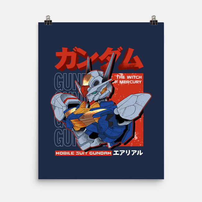 Gundam Aerial-None-Matte-Poster-hirolabs